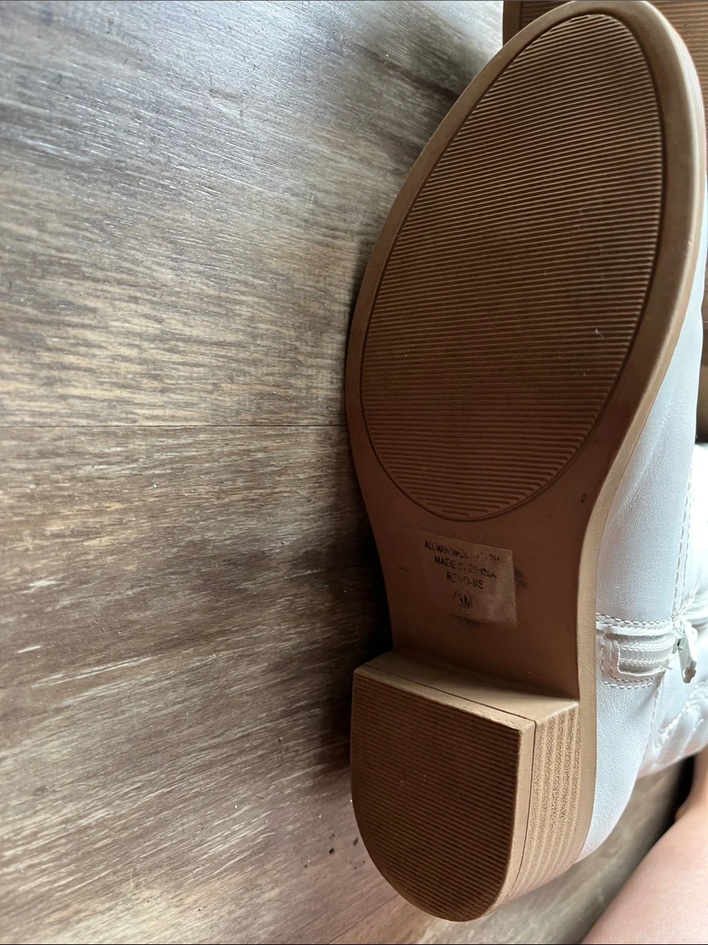 Kids White Western Zip-Up Cowboy Boots